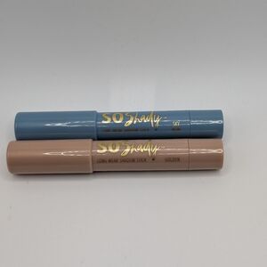 Belle Beauty So Shady Long Wear Shadow Stick Set - Sky Blue and Golden